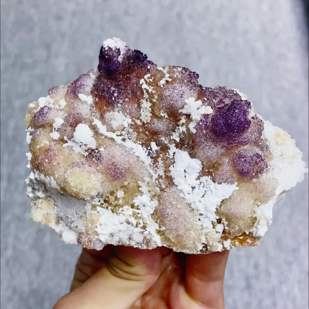 Natural Yttrium Fluorite comes from Guizhou,China 105*70*40MM image