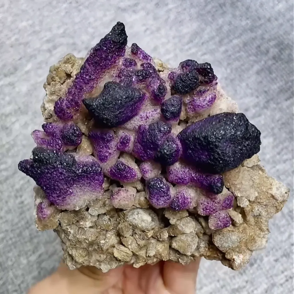Natural Yttrium Fluorite comes from Guizhou,China 105*95*35MM - image 2