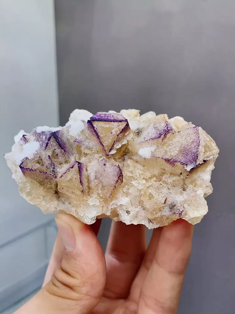 Natural Yttrium Fluorite comes from Guizhou,China 80*20*25MM - image 3