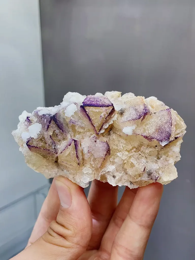 Natural Yttrium Fluorite comes from Guizhou,China 80*20*25MM - image 4
