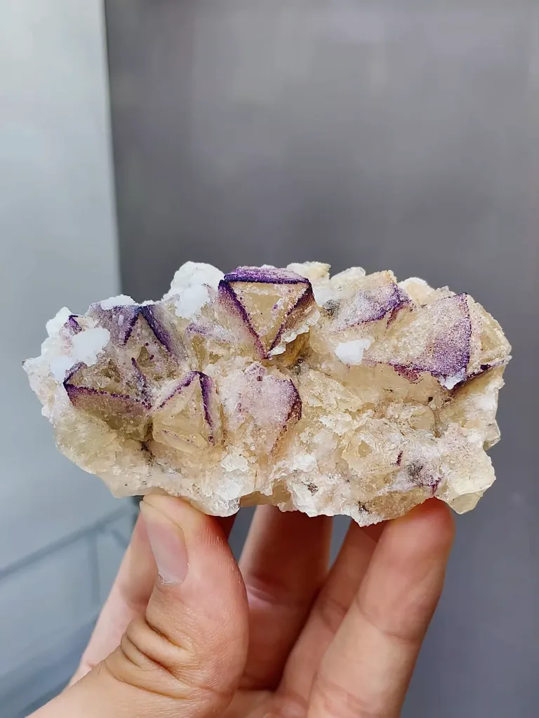 Natural Yttrium Fluorite comes from Guizhou,China 80*20*25MM image