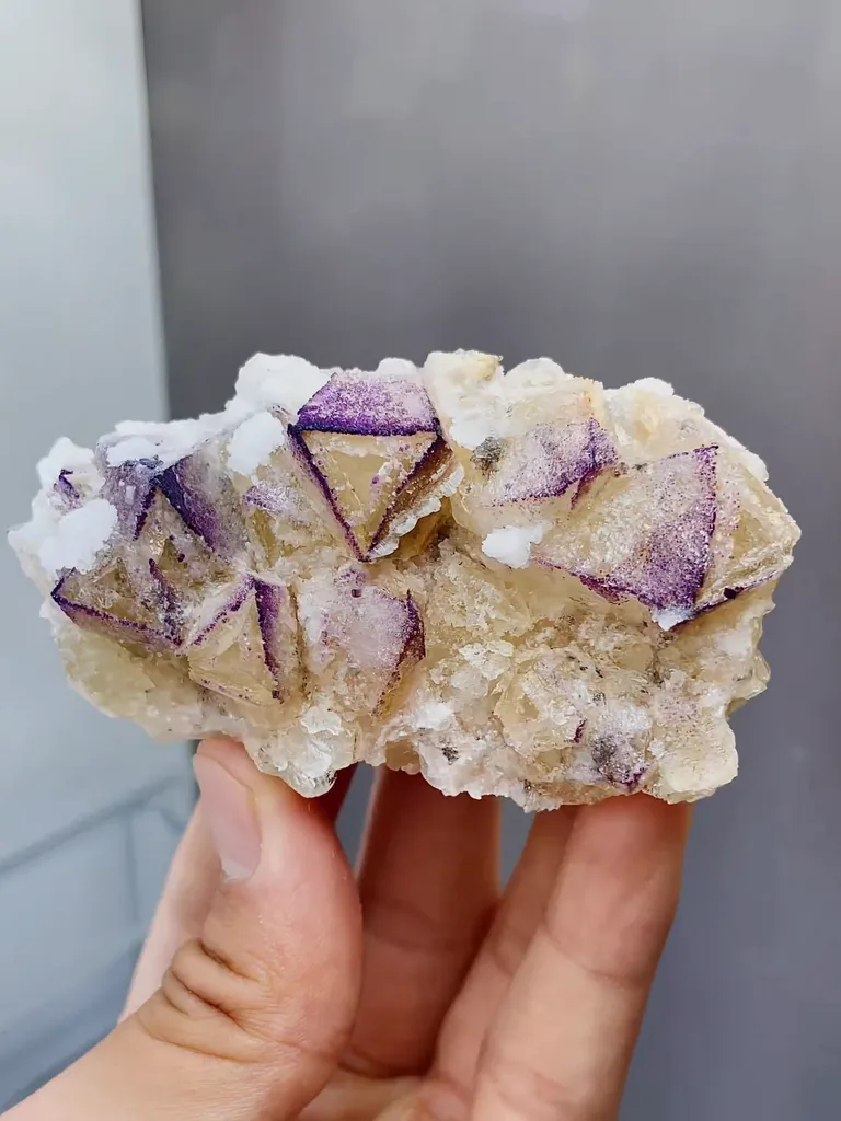 Natural Yttrium Fluorite comes from Guizhou,China 80*20*25MM - image 2