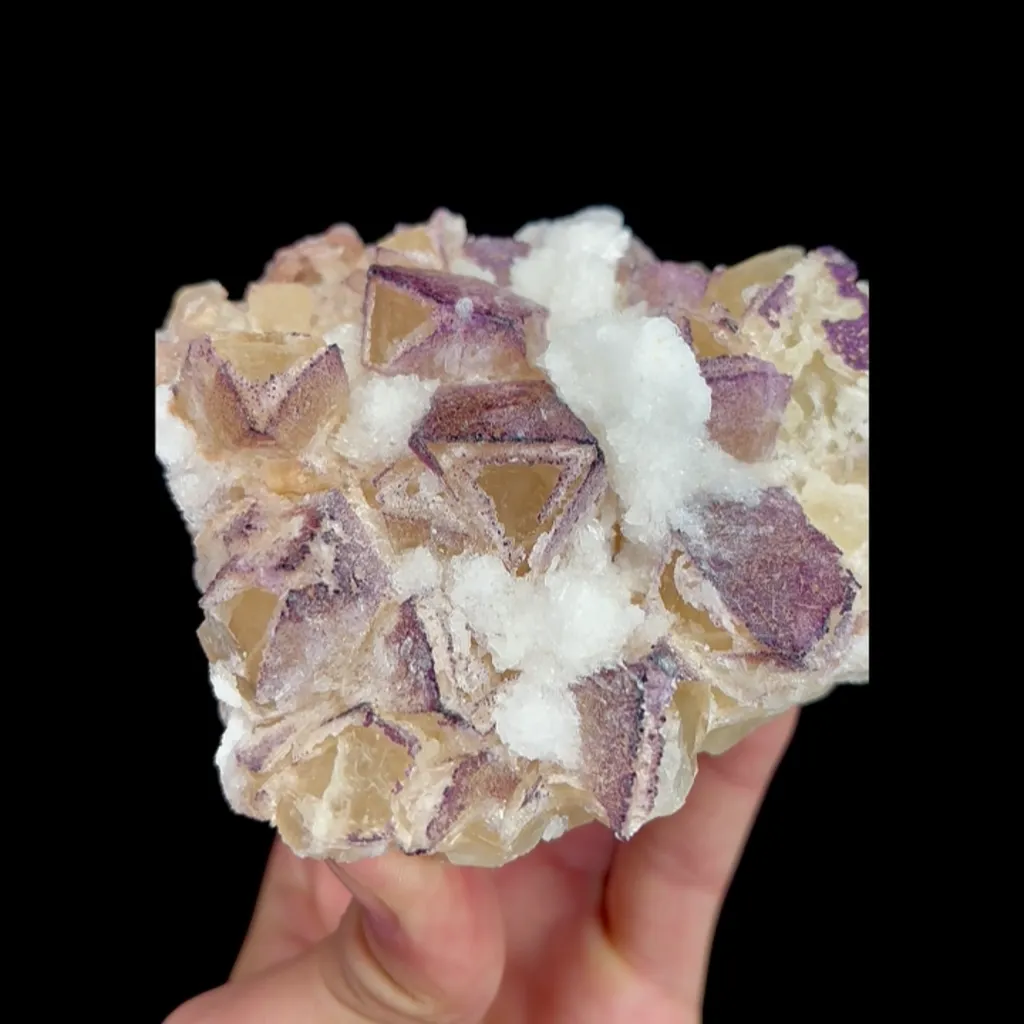 Natural Yttrium Fluorite, Mineral Specimen:Guizhou,China (100*95*55MM) - image 3