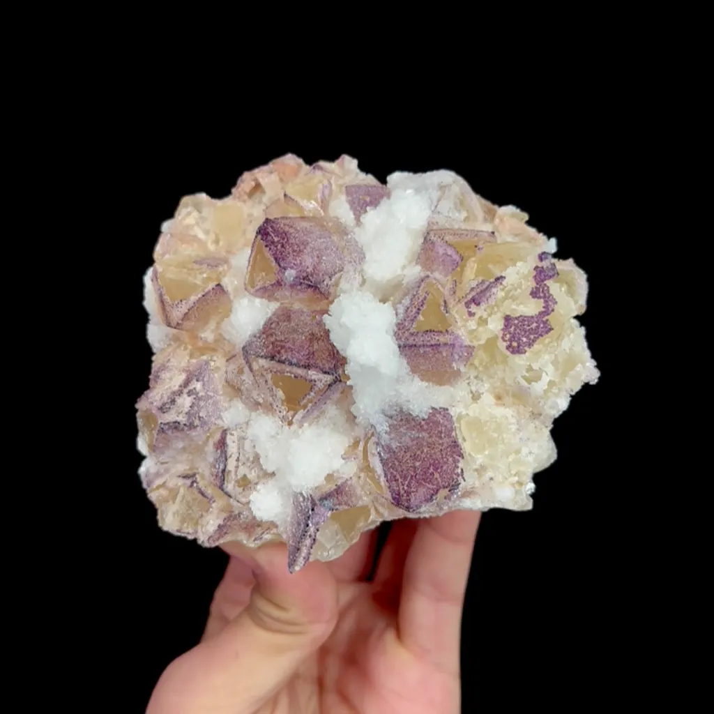 Natural Yttrium Fluorite, Mineral Specimen:Guizhou,China (100*95*55MM) image