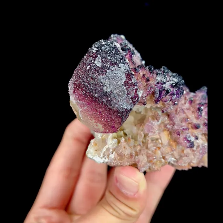 Natural Yttrium Fluorite, Mineral Specimen:Guizhou,China (110*80*60MM) - image 4
