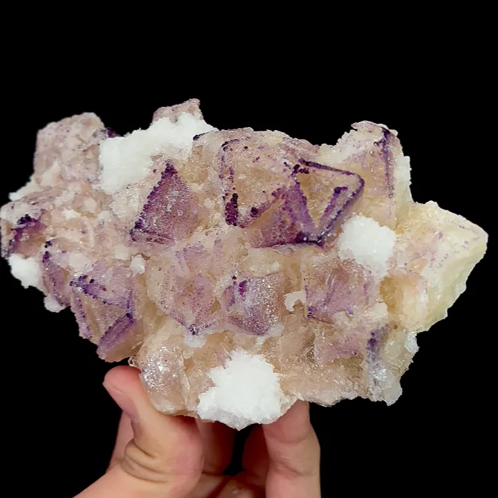 Natural Yttrium Fluorite, Mineral Specimen:Guizhou,China (150*75*30MM) image