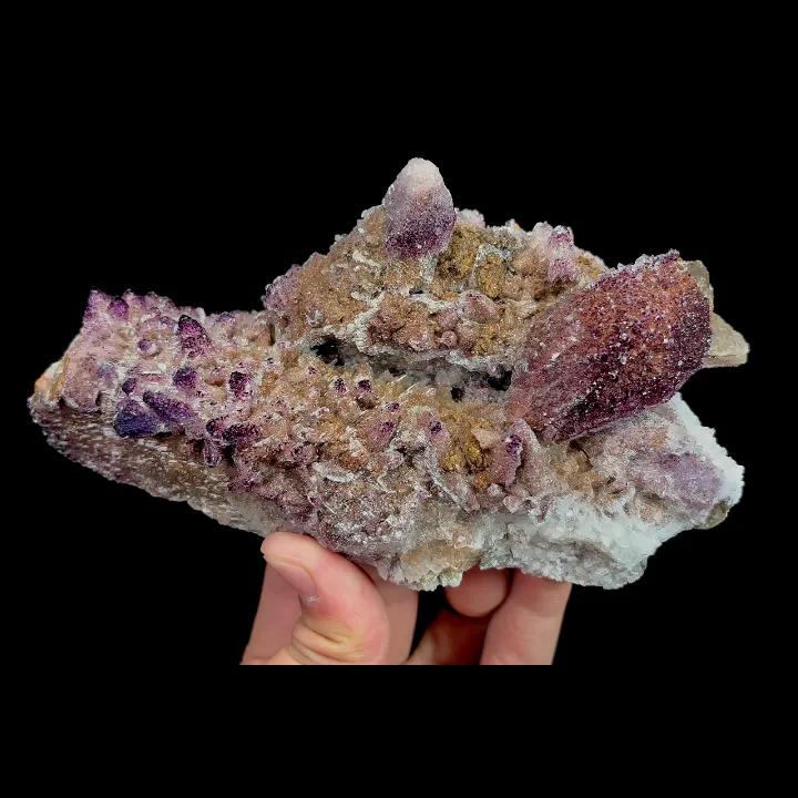 Natural Yttrium Fluorite, Mineral Specimen:Guizhou,China (155*90*60MM) image