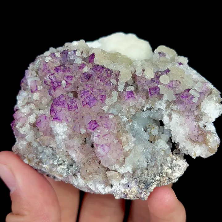 Natural Yttrium Fluorite, Mineral Specimen:Guizhou,China (85*70*30MM) image