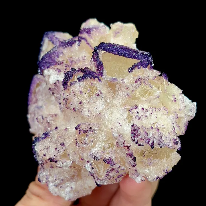 Natural Yttrium Fluorite, Mineral Specimen:Guizhou,China (90*70*35MM) - image 3