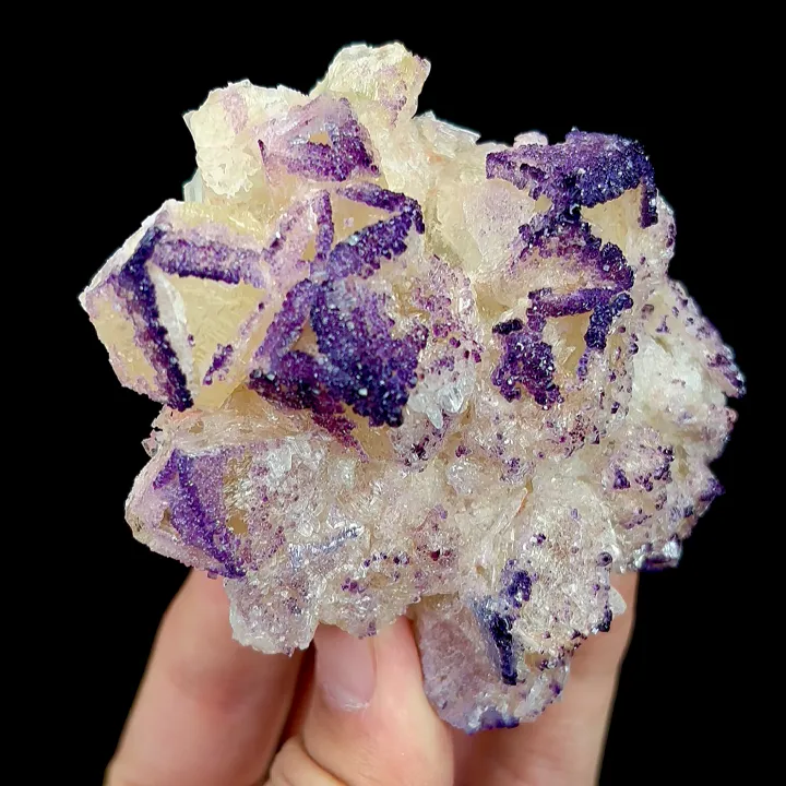 Natural Yttrium Fluorite, Mineral Specimen:Guizhou,China (90*70*35MM) image