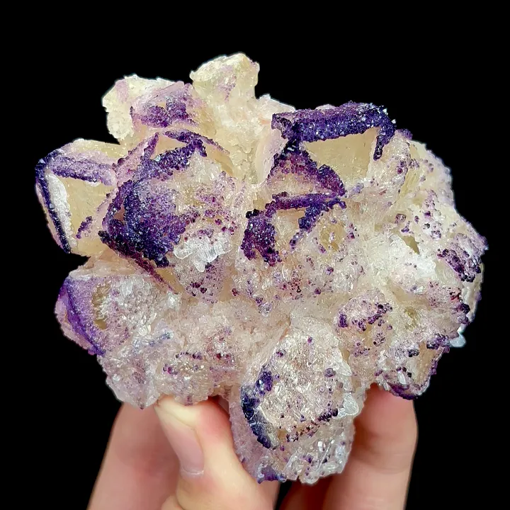 Natural Yttrium Fluorite, Mineral Specimen:Guizhou,China (90*70*35MM) - image 4