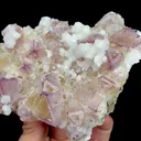 Natural Yttrium Fluorite, Mineral Specimen:Guizhou,China (95*100*40MM) - image 2