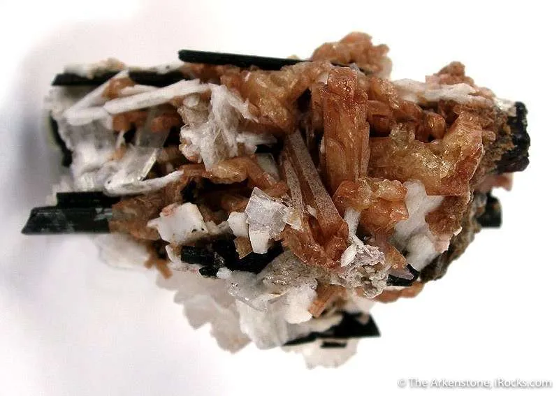 Nenadkevichite With Rhodochrosite, Aegirine, Elpidite - image 2