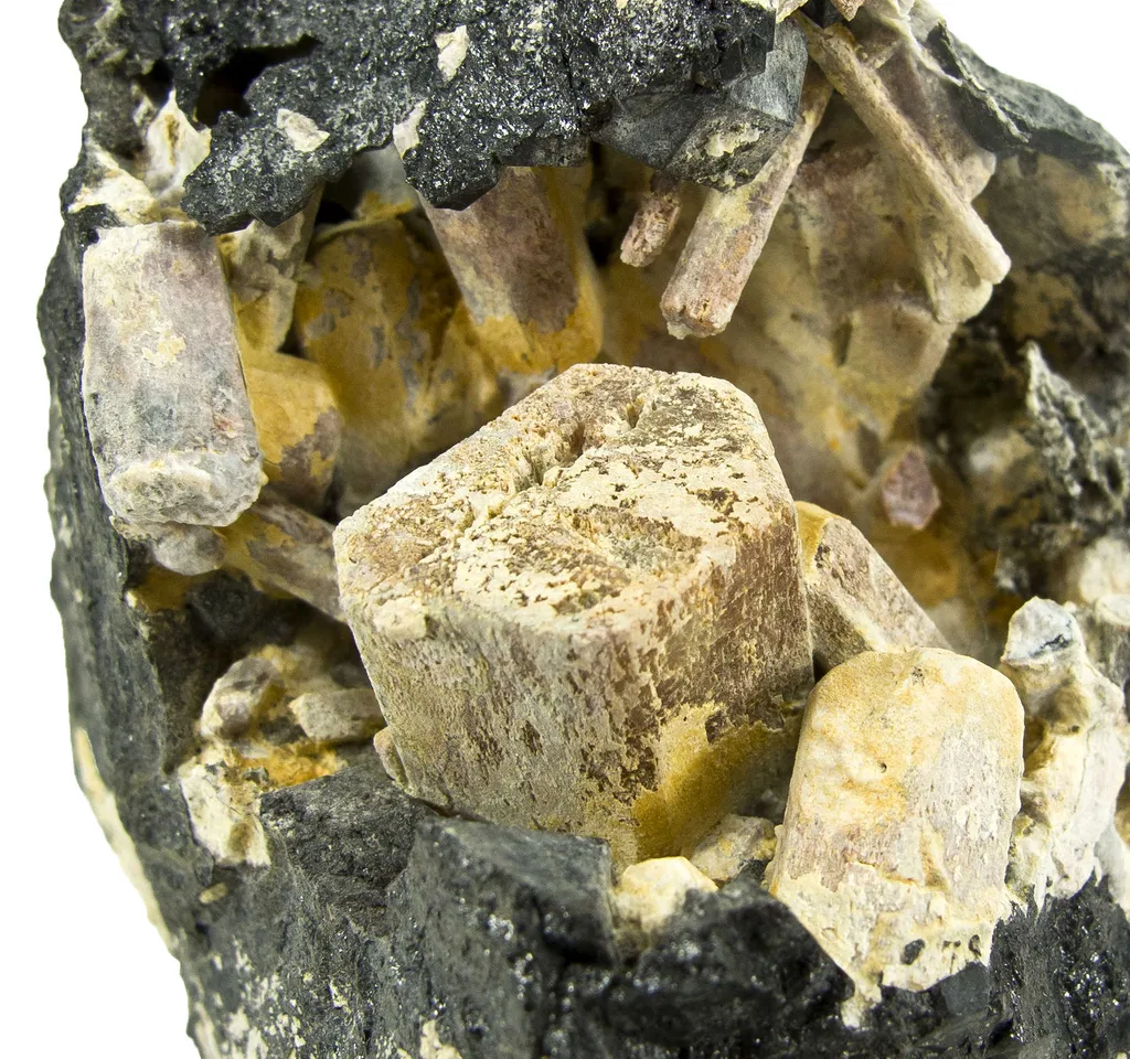 Nepheline With Schorlomite Garnet - image 5
