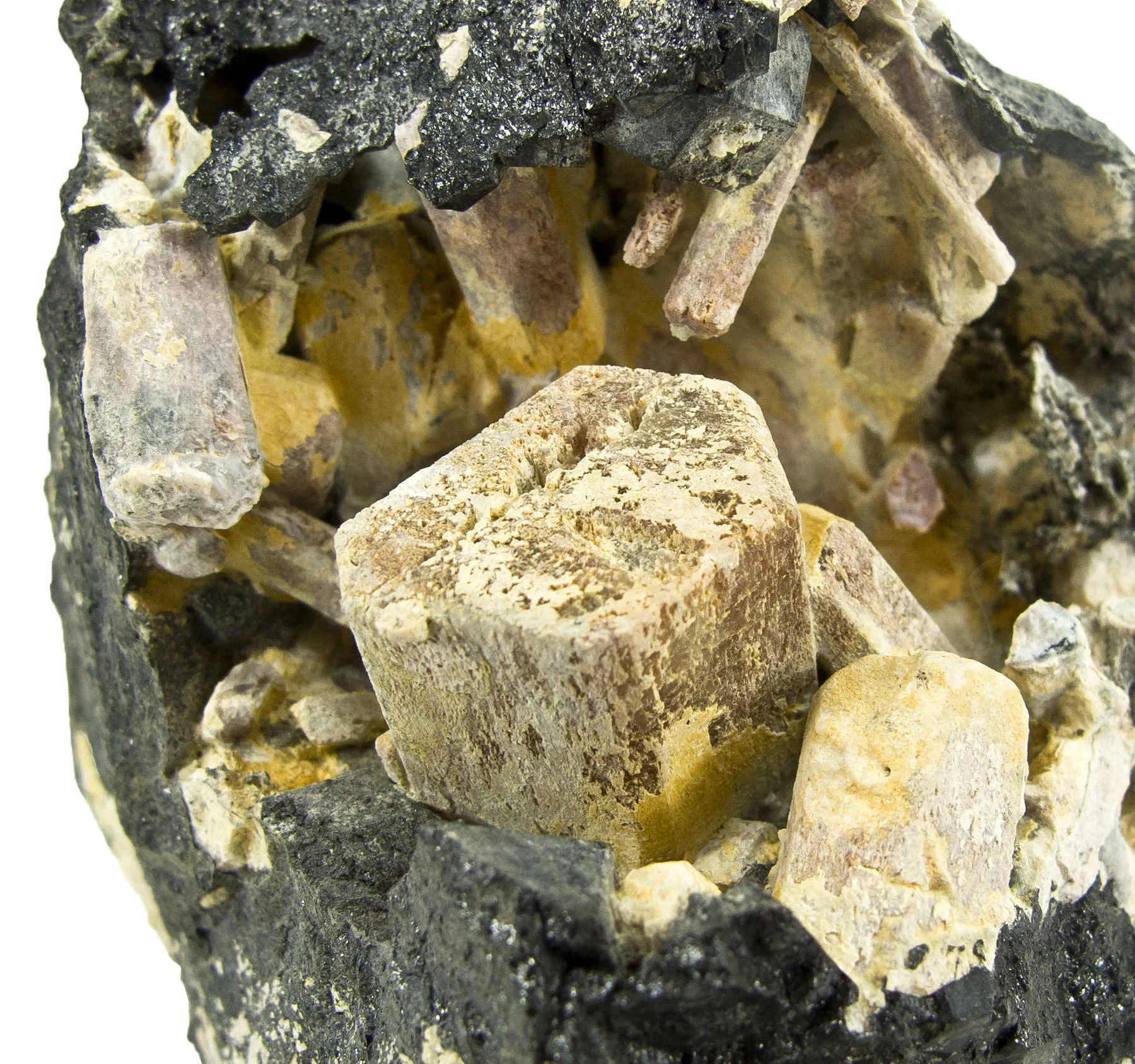 Nepheline With Schorlomite Garnet - image 5