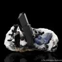 Neptunite, Benitoite on Natrolite - image 2