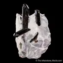 Neptunite on Natrolite - image 5