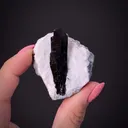 Neptunite on Natrolite - image 2