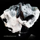 Neptunite on Natrolite - image 1