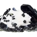 Neptunite on Natrolite - image 3