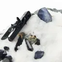 Neptunite on Natrolite - image 4