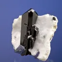 Neptunite on Natrolite - image 2