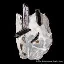 Neptunite on Natrolite - image 4
