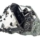 Neptunite on Natrolite - image 5