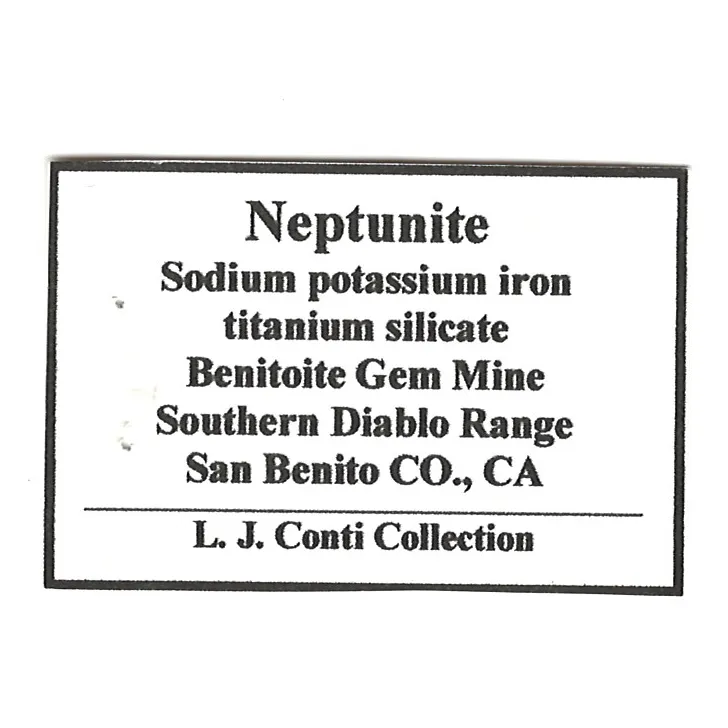Neptunite with Benitoite - image 6