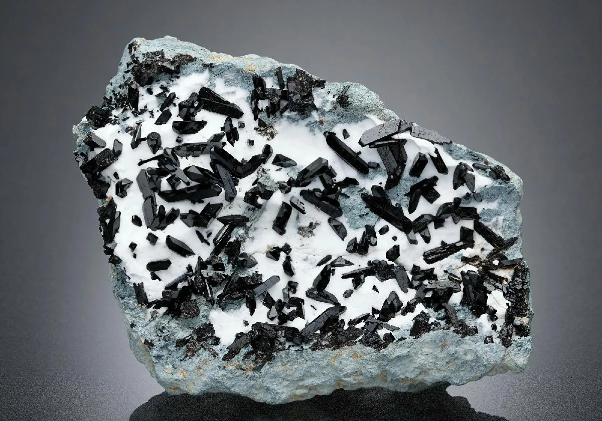 Neptunite with Natrolite - image 1