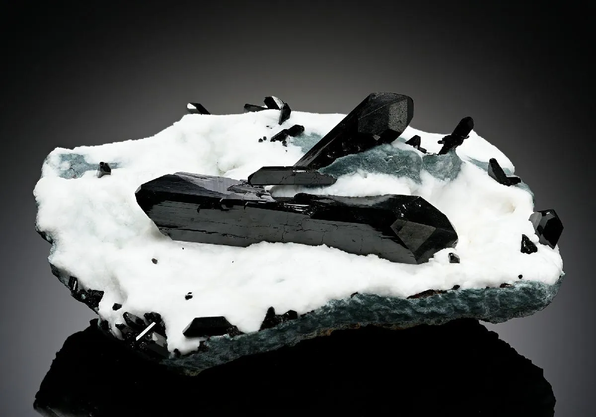 Neptunite with Natrolite - image 1