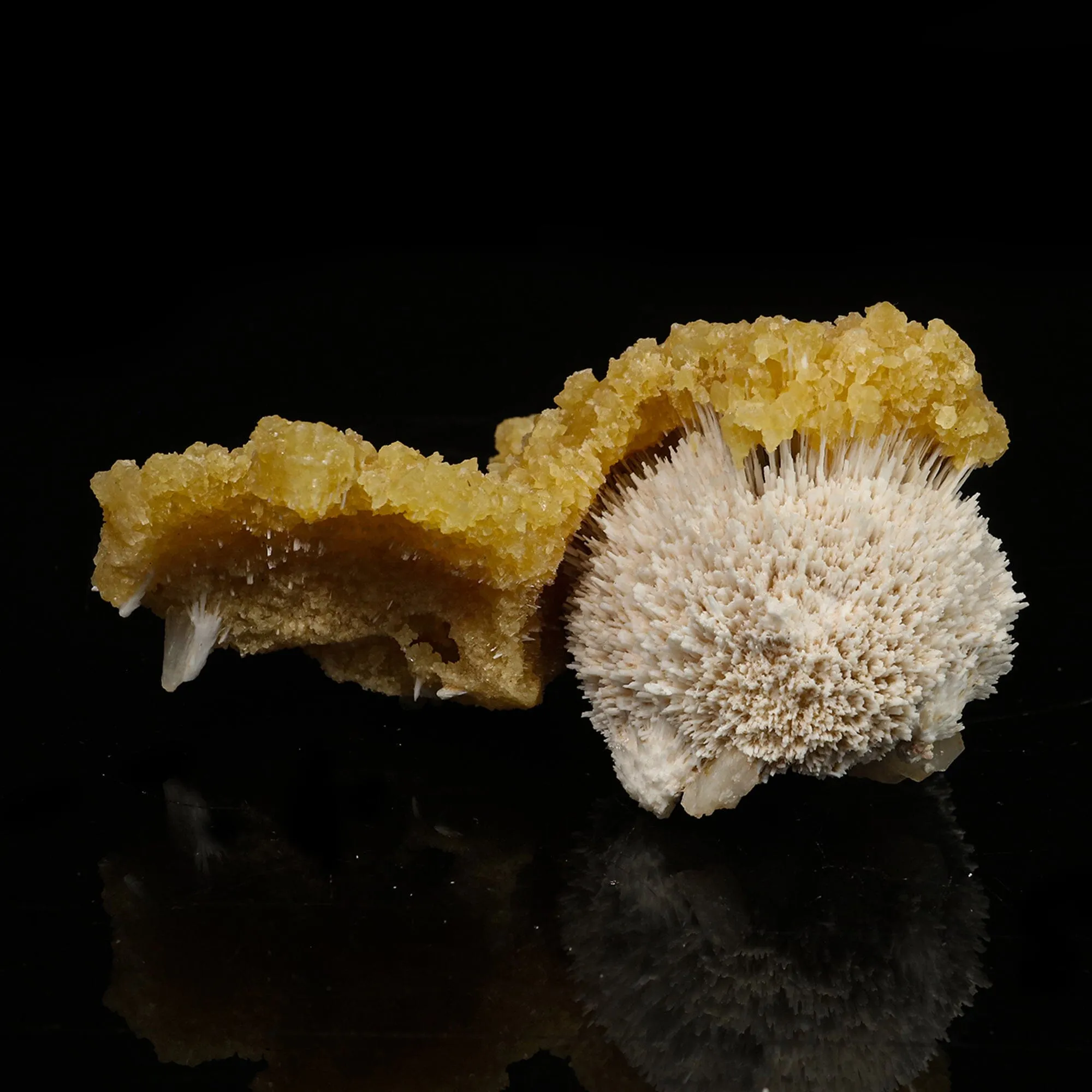 New Find Calcite Layer on Mordenite Natural Mineral Specimen - image 6