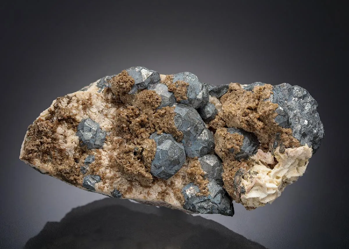 Nickelskutterudite with Siderite and Dolomite - image 1