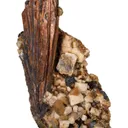 Niobophyllite on Quartz with Feldspar - image 3