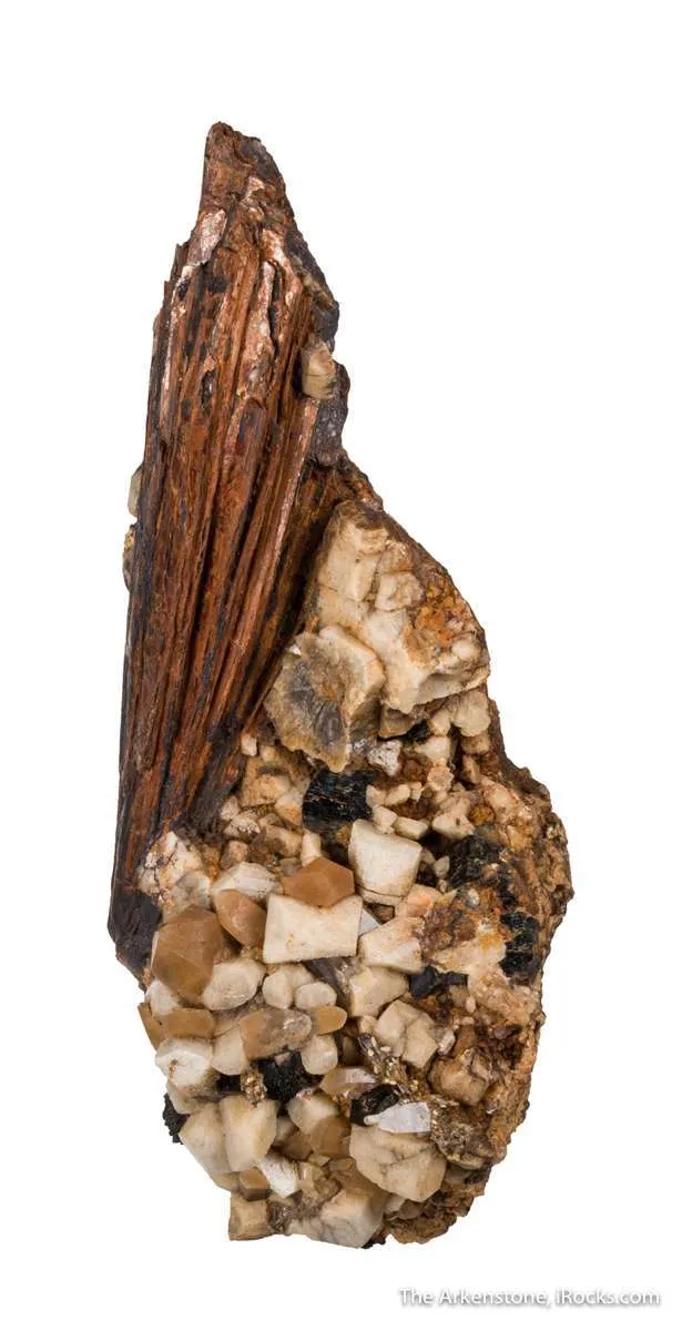 Niobophyllite on Quartz with Feldspar - image 4