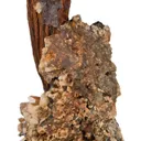 Niobophyllite on Quartz with Feldspar - image 6