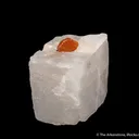 Norbergite (fluor.) in Calcite - image 2