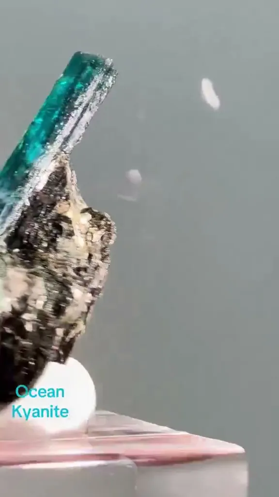 Ocean Kyanite, a vibrant teal-colored variety of Kyanite, is exclusively… - image 4