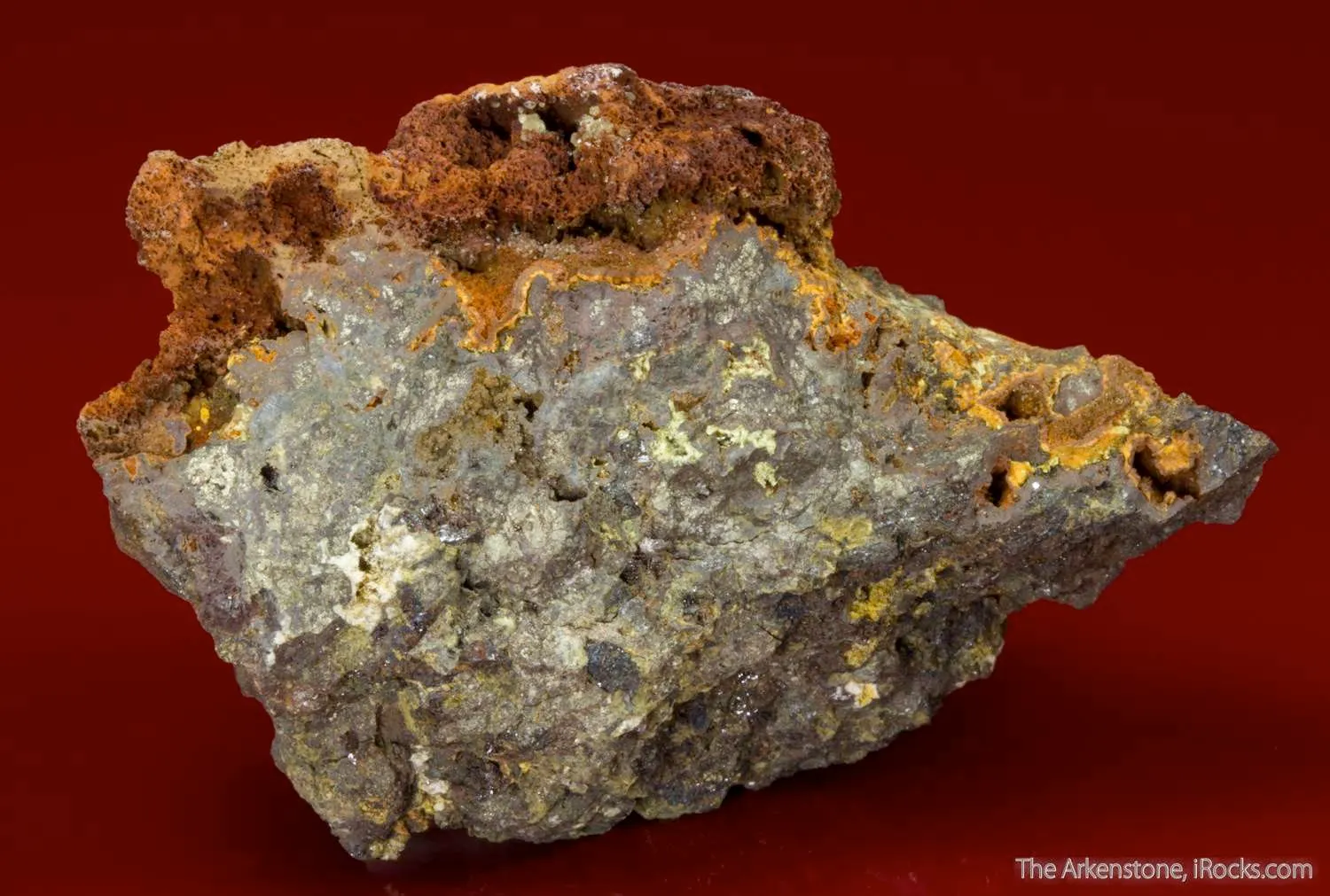 Ojuelaite with Beudantite, Cerussite, and Goethite - image 2