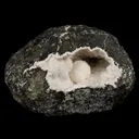 Okenite Big Puffballs Inside Chalcedony Geode Natural Mineral Specimen - image 3