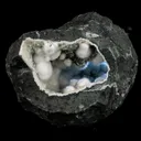 Okenite Big Puffballs Inside Chalcedony Geode Natural Mineral Specimen - image 2