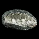 Okenite Big Puffballs Inside Chalcedony Geode Natural Mineral Specimen - image 2