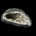 Okenite Big Puffballs Inside Chalcedony Geode Natural Mineral Specimen - image 1