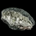 Okenite Big Puffballs Inside Chalcedony Geode Natural Mineral Specimen - image 3