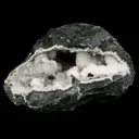 Okenite Big Puffballs with Calcite Geode Natural Mineral Specimen - image 1