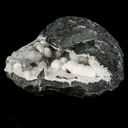 Okenite Big Puffballs with Calcite Geode Natural Mineral Specimen - image 2
