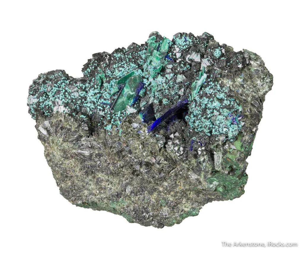 Olivenite, Azurite, Malachite - image 3
