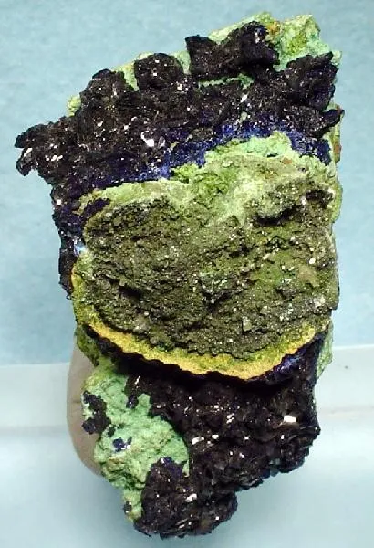 Olivenite, Cerussite, Azurite image