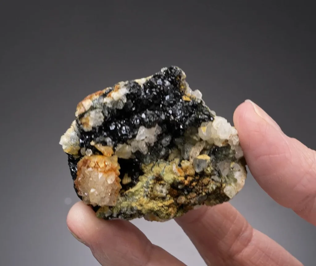 Olivenite from Wheal Unity, St Day, Gwennap, Cornwall, England, UK image