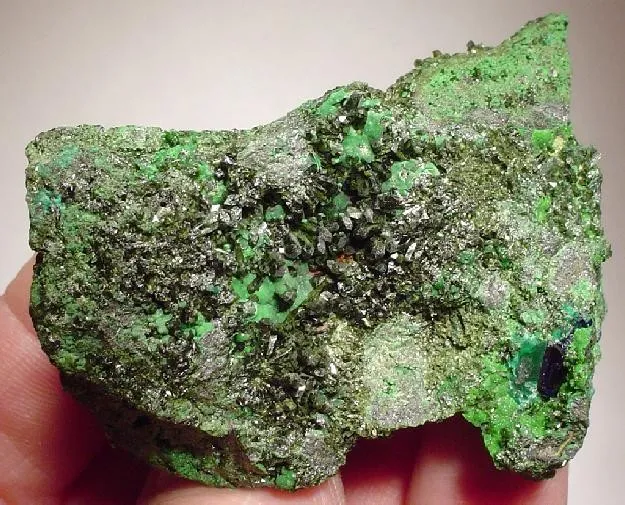 Olivenite, Malachite, Azurite image